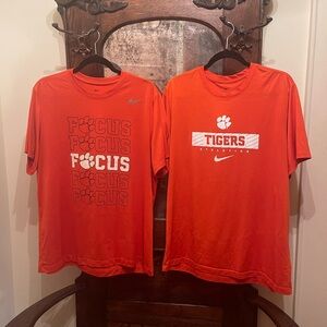 Nike Clemson Tigers Dri-FIT T-Shirts - Bundle - Set of 2 - Men’s XL